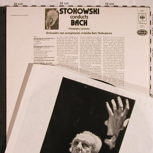 Stokowski,Leopold: Conducs Bach, m-/vg+, CBS Harmony(CBS 30061), UK,  - LP - L5587 - 7,50 Euro