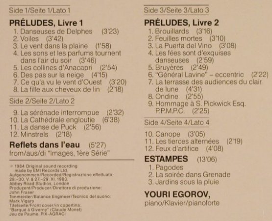 Debussy,Claude: Preludes Livres 1 & 2,Estampes,Foc, EMI(27 0034 3), D, co, 1984 - 2LP - L5593 - 17,50 Euro