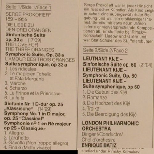 Prokofieff,Serge: Die Liebe zu den drei Orangen, EMI(1650081), D, 1983 - LP - L5605 - 14,00 Euro