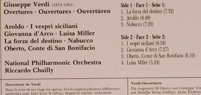 Verdi,Giuseppe: 7 Overtüren, Decca(6.42471 AZ), D, 1983 - LP - L5609 - 5,00 Euro