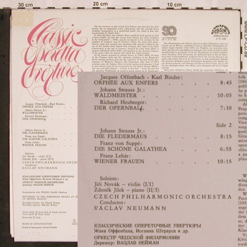 V.A.Classic Operetta Overtures: Orphee aux Enfers..Wiener Frauen, Supraphon(4 10 1638), CZ,m-/vg+, 1975 - LP - L5611 - 6,00 Euro