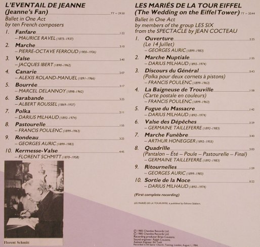 V.A.French Ballet Music of the 1920: L'Eventail de Jeanne,Les Maries..., Chandos(ABRD 1119), UK, stoc, 1984 - LP - L5618 - 7,50 Euro