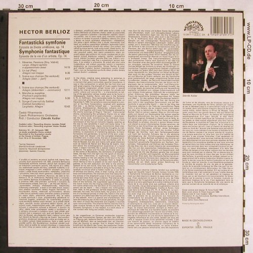 Berlioz,Hector: Symphonie Fantastique, Supraphon(10 3917-1), CZ, 1986 - LP - L5627 - 7,50 Euro