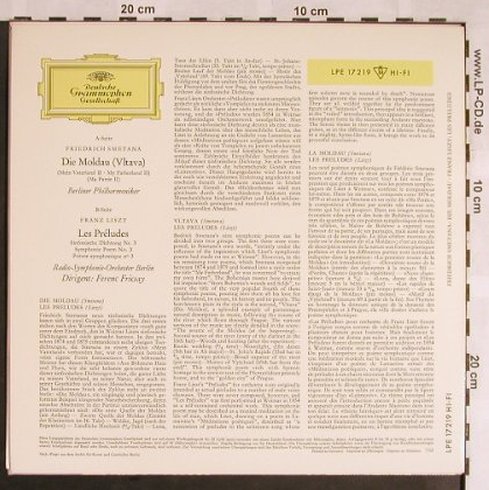 Smetana,Friedrich / Liszt: Die Moldau / Les Preludes, D.Gr.(LPE 17 219), D, 1962 - LP - L5645 - 6,00 Euro