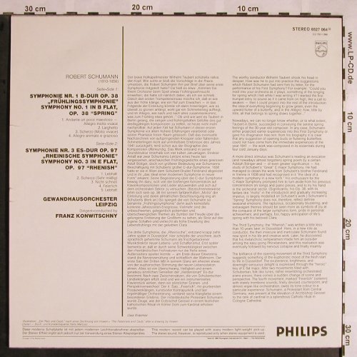 Schumann,Robert: Sinfonie Nr.1 & 3, op.38, op.97, Philips Sequenza(6527 064), NL,Ri, 1960 - LP - L5693 - 4,00 Euro