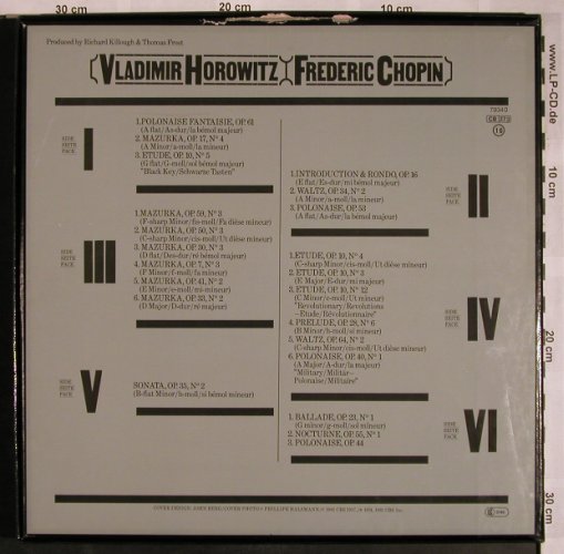 Chopin,Frederic: Piano Music - Horowitz, Box,m-/vg+, CBS Masterworks(CBS 79340), NL, Ri, 1981 - 3LP - L5716 - 12,50 Euro