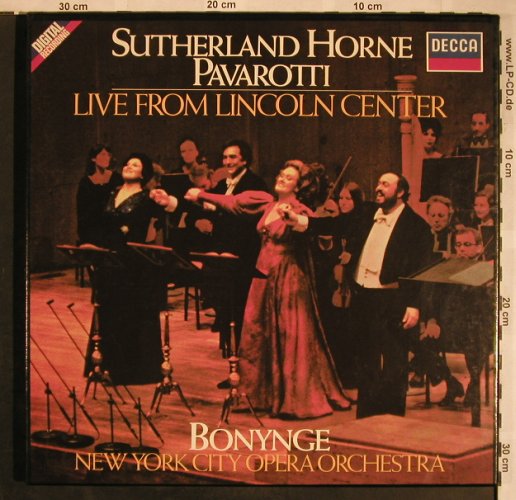 Sutherland / Horne / Pavarotti: Live From Lincoln Center,Box, Decca(6.35501 FA), D, 1981 - 2LP - L5739 - 9,00 Euro