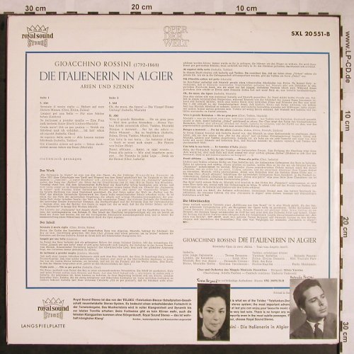 Rossini,Gioacchino: Die Italienerin In Algier,Arien&Sze, Decca(SXL 20 551-B), D, m-/Stoc,  - LP - L5760 - 6,00 Euro