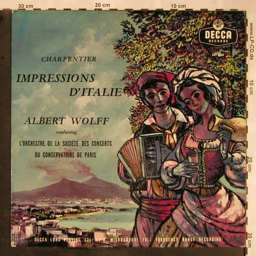 Charpentiers,Gustave: Impressions D'Italie, m-/vg+, Decca(LXT 5246), UK, stoc,  - LP - L5780 - 6,00 Euro