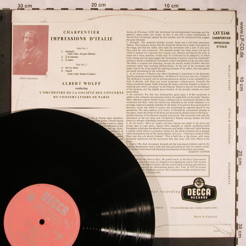 Charpentiers,Gustave: Impressions D'Italie, m-/vg+, Decca(LXT 5246), UK, stoc,  - LP - L5780 - 6,00 Euro
