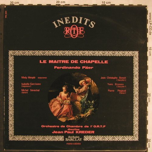 Paër,Ferdinando: Le Maitre de Chapelle, m-/VG+, stoc, Inedits(995 004), F,  - LP - L5789 - 5,00 Euro
