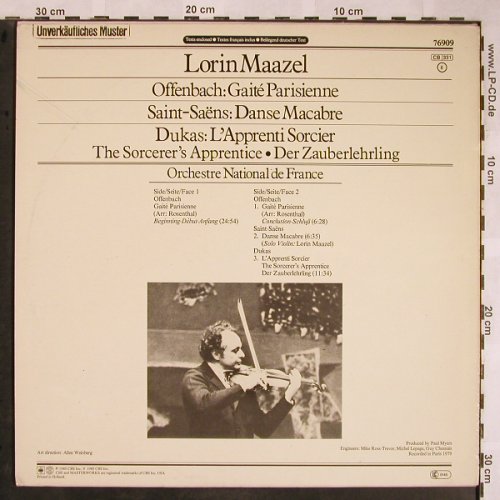 Offenbach,Jacques/Saint-Saens/Dukas: Gaité Parisienne/Danse Macabre.., CBS Masterworks(76 909), NL, 1981 - LP - L5803 - 5,00 Euro