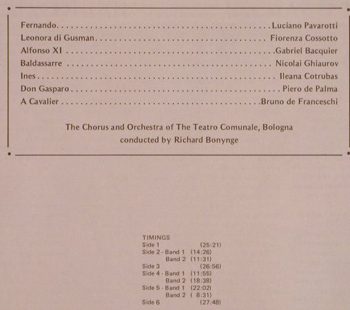 Donizetti,Gaetano: La Favorita,Box, London(OSA 13113), UK, co, 1978 - 3LP - L5824 - 12,50 Euro