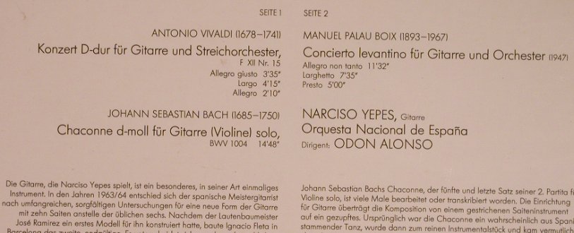 Yepes,Narciso: Gitarrenkonzerte, Decca(6.41967 AN), D, 1975 - LP - L5834 - 6,00 Euro