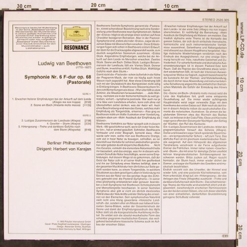 Beethoven,Ludwig van: Sinfonie Nr.6 - Pastorale, D.Gr. Resonance(2535 305), D, Ri,  - LP - L5843 - 7,50 Euro