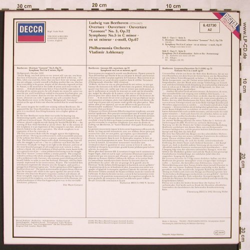 Beethoven,Ludwig van: Sinfonie Nr.5, Decca(6.42730 AZ), D, 1982 - LP - L5848 - 7,50 Euro