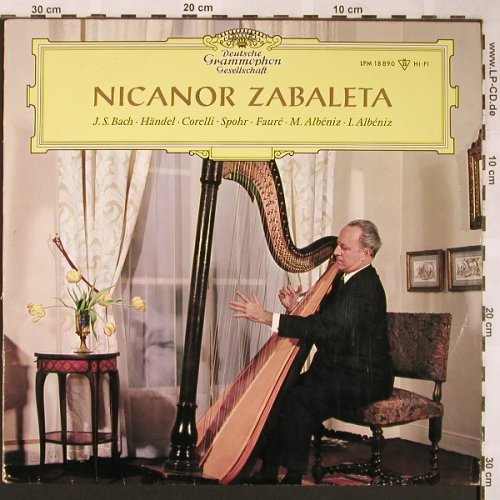 Zabaleta,Nicanor: J.S.Bach,Händel,Corelli,Spohr,Faure, D.Gr.(LPM 18 890), D, 1964 - LP - L5860 - 14,00 Euro