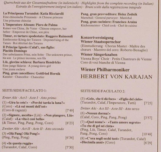 Puccini,Giacomo: Turandot-Highlights, D.Gr.(410 645-1), D, 1983 - LP - L5881 - 5,00 Euro