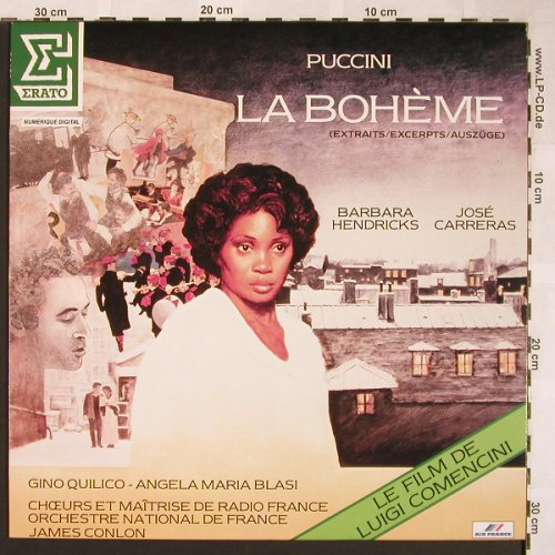 Puccini,Giacomo: La Boheme, Auszüge, Erato/Air France(NUM 75458), F, stoc,  - LP - L5886 - 5,00 Euro