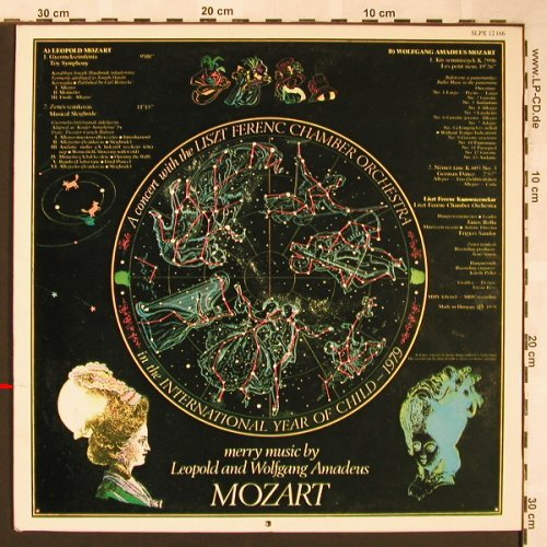 Mozart,Leopold und W.A.: Vidam Zenei, Hungaroton(SLPX 12166), H, m-/vg+,  - LP - L5893 - 5,50 Euro