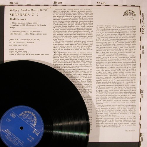 Mozart,Wolfgang Amadeus: Hafnerova serenada C.7, k.250, Supraphon(1 10 2097), CZ, 1977 - LP - L5898 - 7,50 Euro