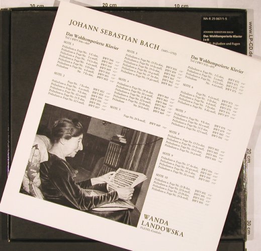 Bach,Johann Sebastian: Das WohltemperierteKlavier,Teil 1+2, RCA Red Seal(NA-R 25 067/1-5), D,Box,  - 5LP - L5921 - 24,00 Euro