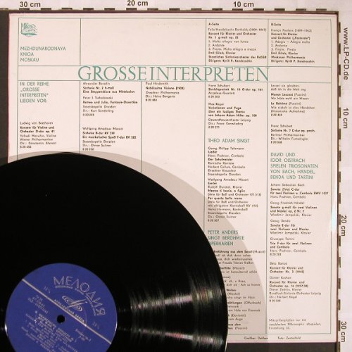 Mendelssohn Bartholdy,Felix/Poulenc: Konzert für Klavier&Orch. vg+/vg+, Melodia/Eterna(014 775/76), UDSSR/DDR, 1966 - LP - L5944 - 5,00 Euro
