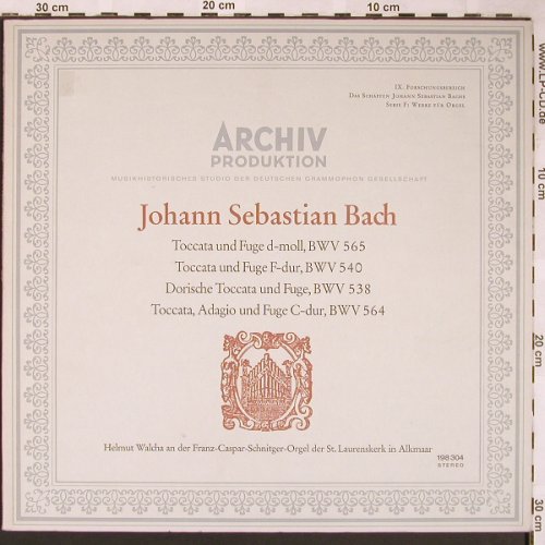 Bach,Johann Sebastian: Toccata & Fuge BWV 565,538,540,564, Archiv(198 304), D, Foc,  - LP - L5955 - 7,50 Euro