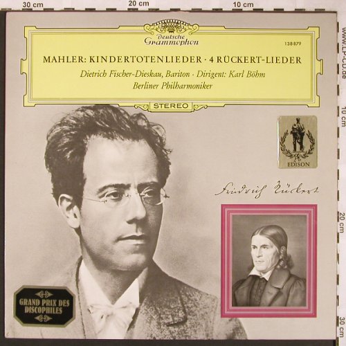 Mahler,Gustav: Kindertotenlieder, 4 Rückert-Lieder, D.Gr.(138 879), D,  - LP - L5957 - 9,00 Euro