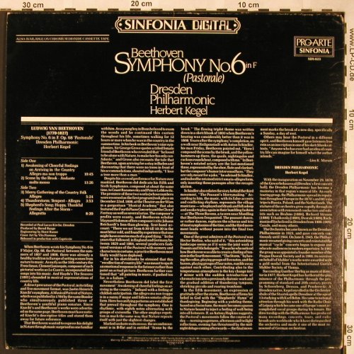 Beethoven,Ludwig van: Sinfonie Nr.6 in F (Pastorale), Pro Arte(SDS-623), US,m-/vg+, 1983 - LP - L5985 - 7,50 Euro