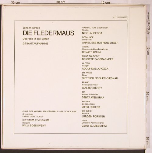 Strauss,Johann: Die Fledermaus,Box, EMI(157-29 300/01), D, 1972 - 2LP - L5989 - 9,00 Euro