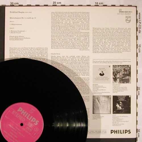 Chopin,Frederic: Klavierkonzert Nr.1 e-moll op.11, Philips(6500 255), NL, 1971 - LP - L6000 - 5,00 Euro