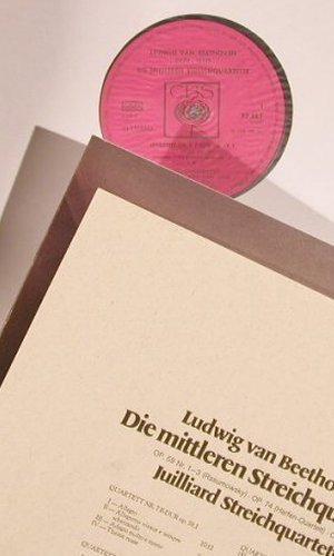 Beethoven,Ludwig van: Die Mittleren Streichquartete, Box, CBS(77 387), D, 1974 - 3LP - L6004 - 17,50 Euro