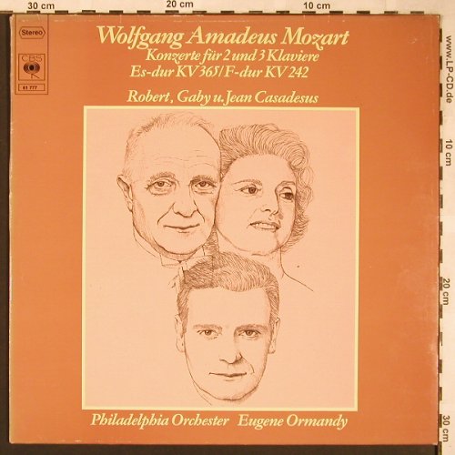Mozart,Wolfgang Amadeus: Konzerte für 2&3 Klaviere,KV365,242, CBS(CBS 61 777), D, m-/vg+, 1977 - LP - L6020 - 5,00 Euro