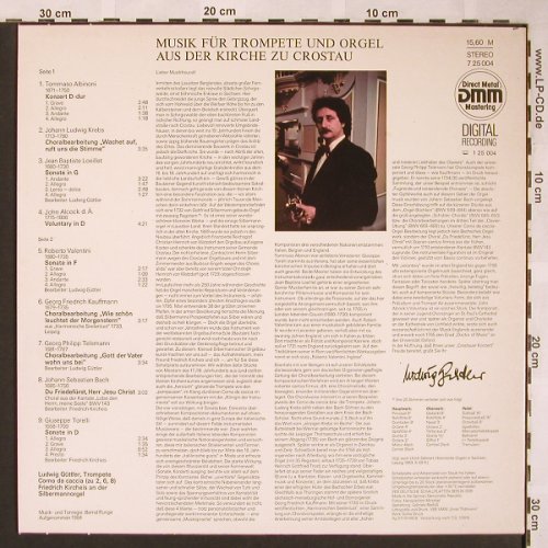 Güttler,Ludwig: 15-Musik für Trompete & Orgel, Eterna(7 25 004), DDR, 1988 - LP - L6040 - 5,00 Euro