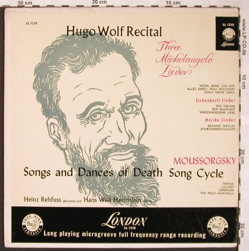 Wolf,Hugo / Moussorgsky: Recital/Song and Dances of Death, London ffrr(LL 1318), US,vg+/m-,  - LP - L6075 - 4,00 Euro