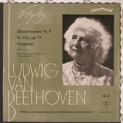 Beethoven,Ludwig van: Klavierkonzert Nr.5 Es-Dur, op.73, Norichord(ND M 502), D, Mono,  - LP - L6085 - 15,00 Euro