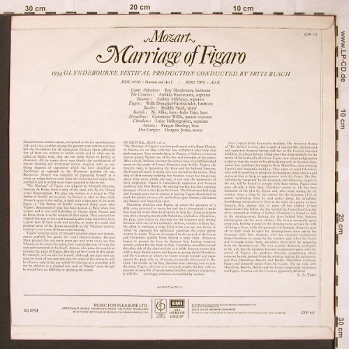 Mozart,Wolfgang Amadeus: Marriage of Figaro, Classics for Pleasure(CFP 117/118), UK,  - LP*2 - L6109 - 7,50 Euro