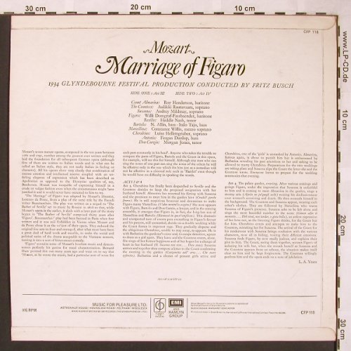 Mozart,Wolfgang Amadeus: Marriage of Figaro, Classics for Pleasure(CFP 117/118), UK,  - LP*2 - L6109 - 7,50 Euro