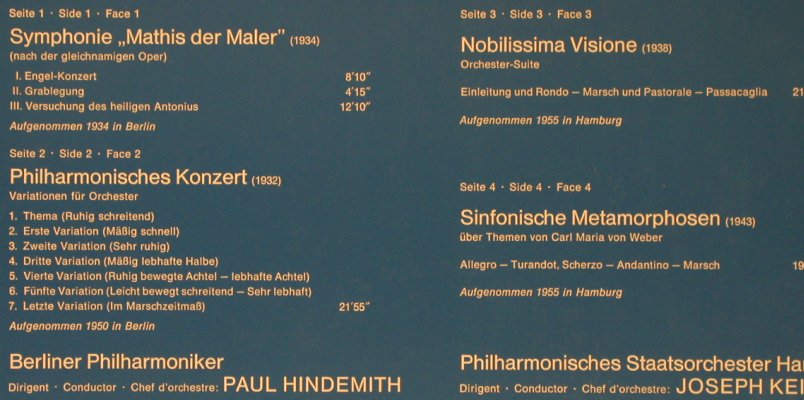 Hindemith,Paul: zum 10.Todestag, Foc, Telefunken(6.48019 DP), D, 1973 - 2LP - L6127 - 14,00 Euro