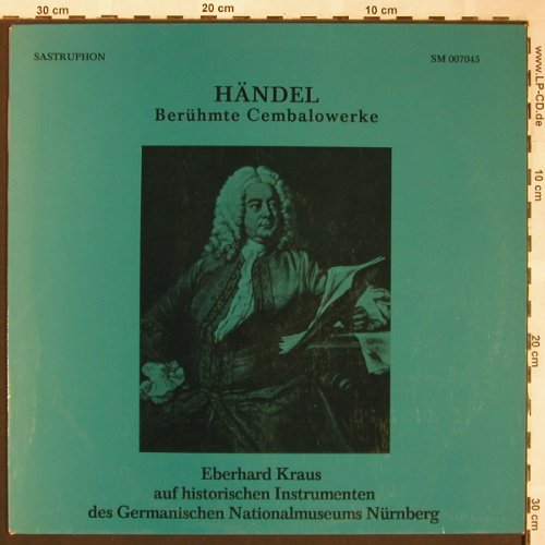 Händel,Georg Friedrich: Berühmte Cembalowerke, Sastruphon(SM 007045), D, m-/vg+,  - LP - L6128 - 5,00 Euro