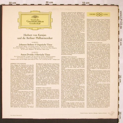 Brahms,Johannes / Dvorak: 8 Ungarische Tänze/5 Slawische T., D.Gr.(SLPM 138 080), D, 1965 - LP - L6135 - 7,50 Euro