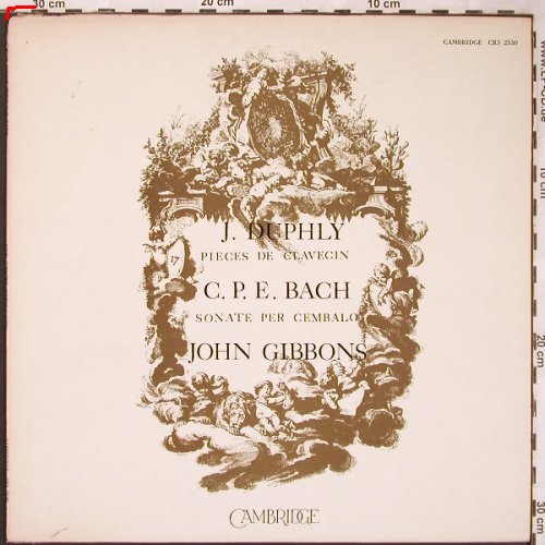 Duphly,Jacques / C.P.E.Bach: Pieces de Clavecin / Cembalo, Cambridge(CRS 2530), US, m-/vg+,  - LP - L6150 - 7,50 Euro