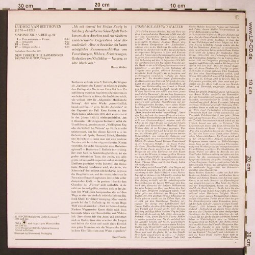 Beethoven,Ludwig van: Sinfonie Nr.7 A-Dur, RCA(61 726), NL, Mono,  - LP - L6177 - 6,00 Euro