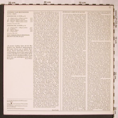 Beethoven,Ludwig van: Sinfonie Nr.1 & 2 , op.21, op.36, CBS(61 722), NL, Mono, 1976 - LP - L6179 - 6,00 Euro