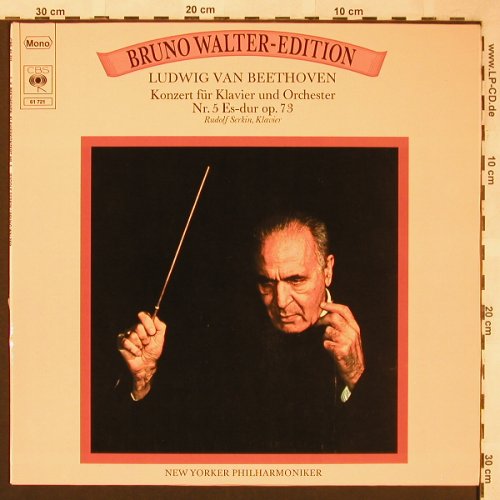 Beethoven,Ludwig van: Konzert f. Klavier&Orch.Nr.5 Es-dur, CBS(61 721), NL, Mono, 1976 - LP - L6185 - 6,00 Euro