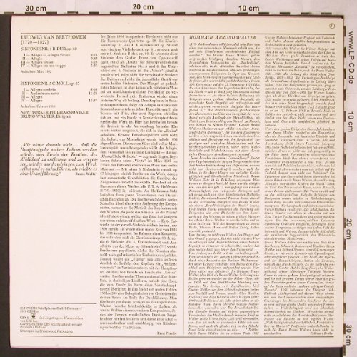 Beethoven,Ludwig van: Sinfonie Nr.4 B-dur op.60,Nr.5,op67, CBS(61 724), NL,Mono, 1976 - LP - L6189 - 6,00 Euro