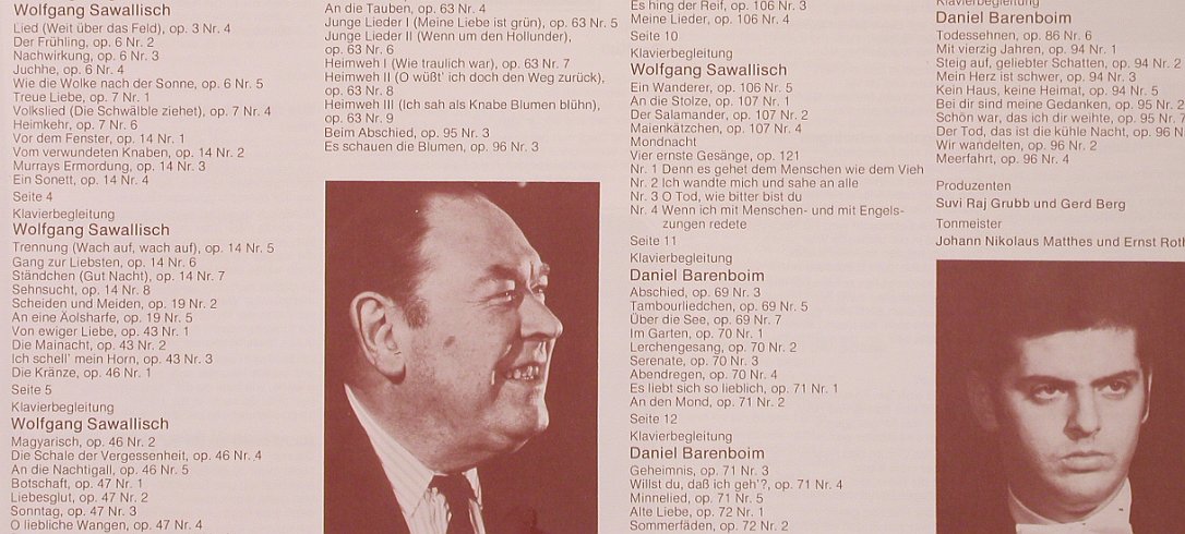 Brahms,Johannes: Brahms-Lieder, Box, EMI Electrola(C 191-50 379/85), D, 1974 - 7LP - L6204 - 30,00 Euro