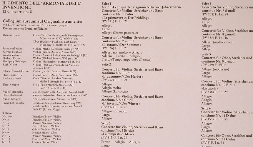 Vivaldi,Antonio: Il Cimento,Dell' Armonia..12Concert, Orbis(65 991 2), D, Box, 1977 - 3LP - L6247 - 17,50 Euro