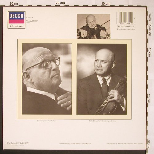Mozart,Wolfgang Amadeus: Concerto pour violon et Orch.,stoc, Decca, Mono(411 884-1), F, m-/vg+,  - LP - L6251 - 5,00 Euro